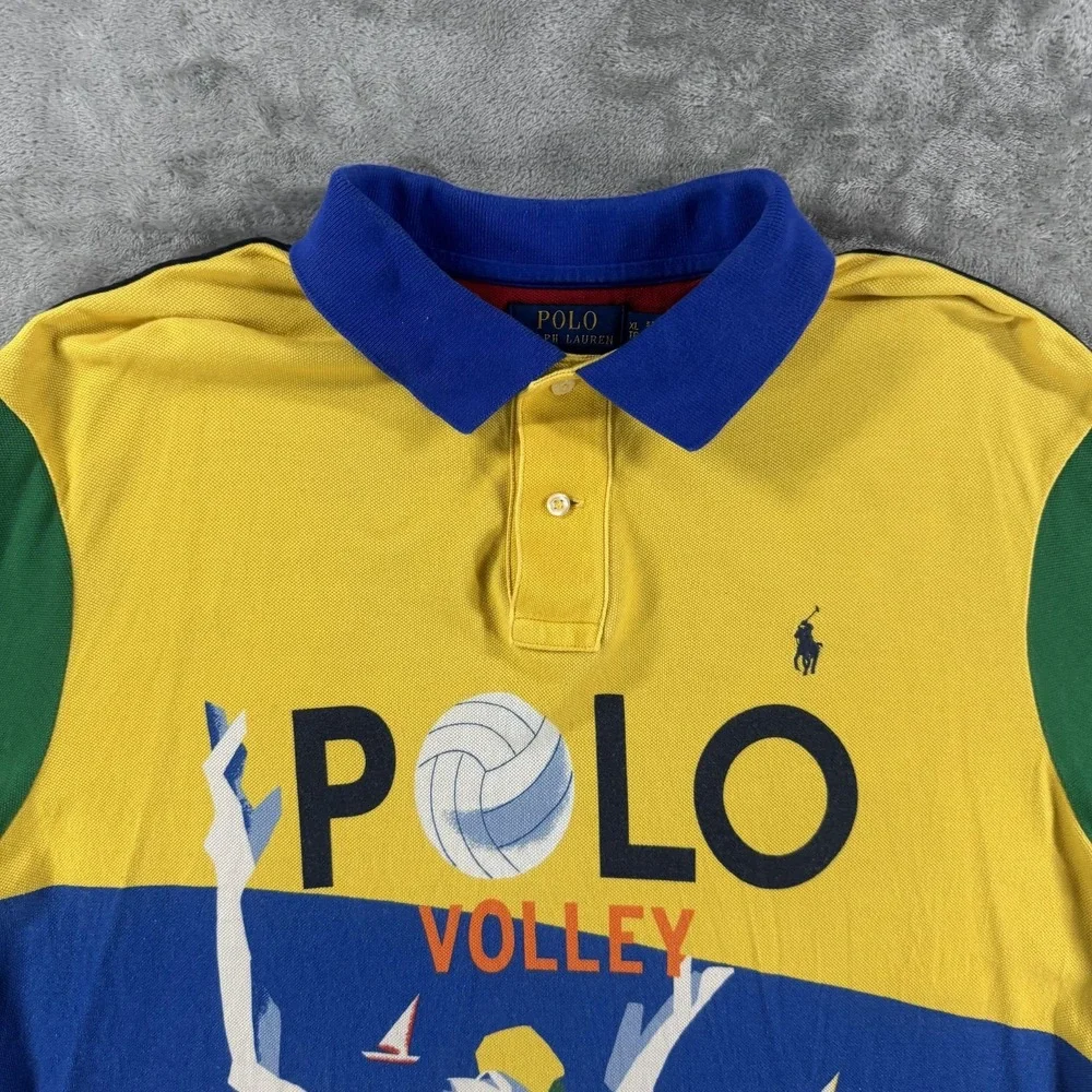 Polo Ralph Lauren Polo Beach Vollyball Shirt Mens XL Graphic Classic Fit